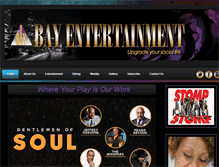 Tablet Screenshot of bayentertainmentevents.com